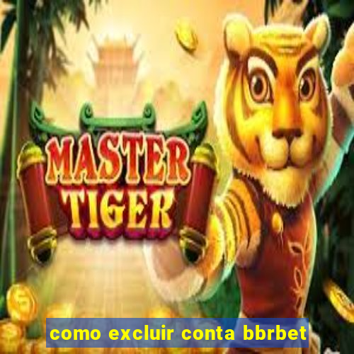 como excluir conta bbrbet